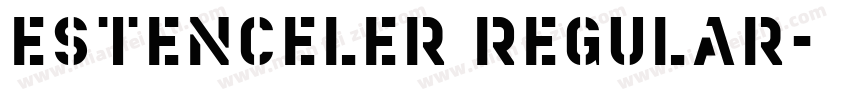 Estenceler Regular字体转换